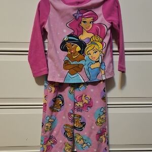 Disney Princess Pink and Blue Kids Pajama Set